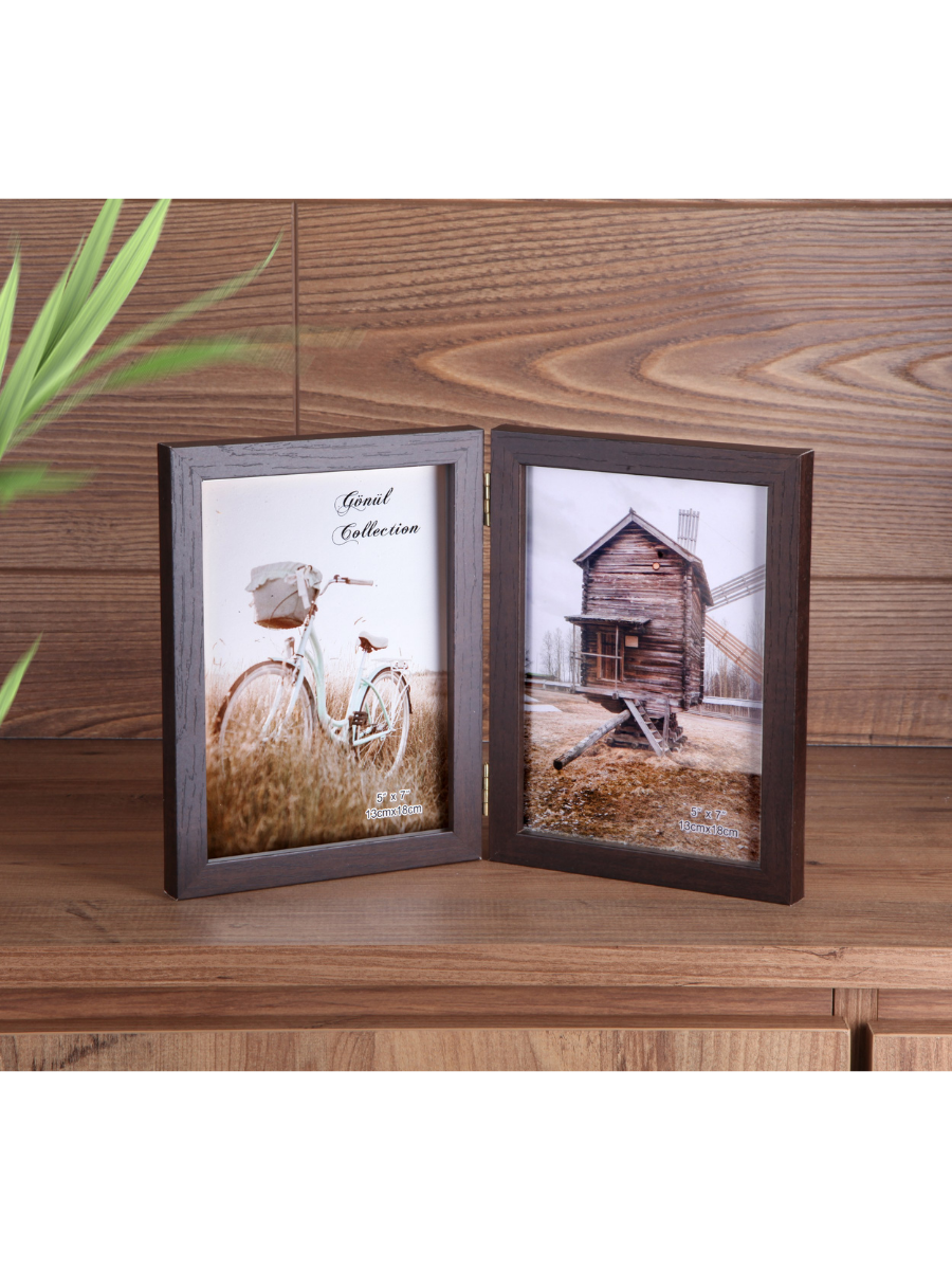 Ahşap Resim Çerçevesi İkili 13x18 CM G3599 resmi