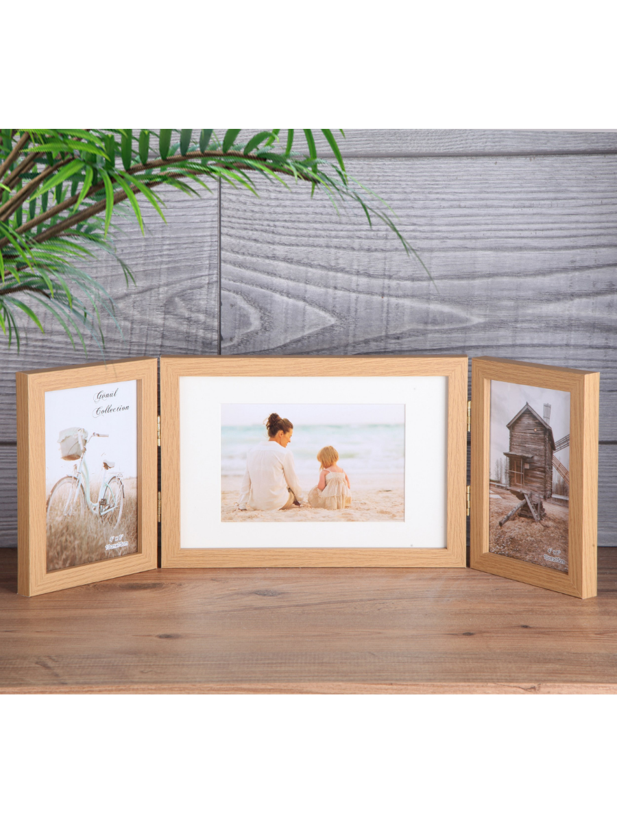 Ahşap Resim Çerçevesi Üçlü 10x15+10x20 CM G3594 resmi