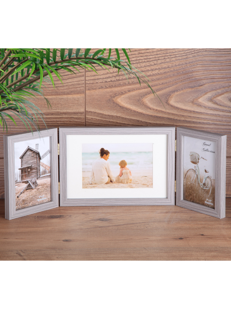 Ahşap Resim Çerçevesi Üçlü 10x15+10x20 CM G3595 resmi