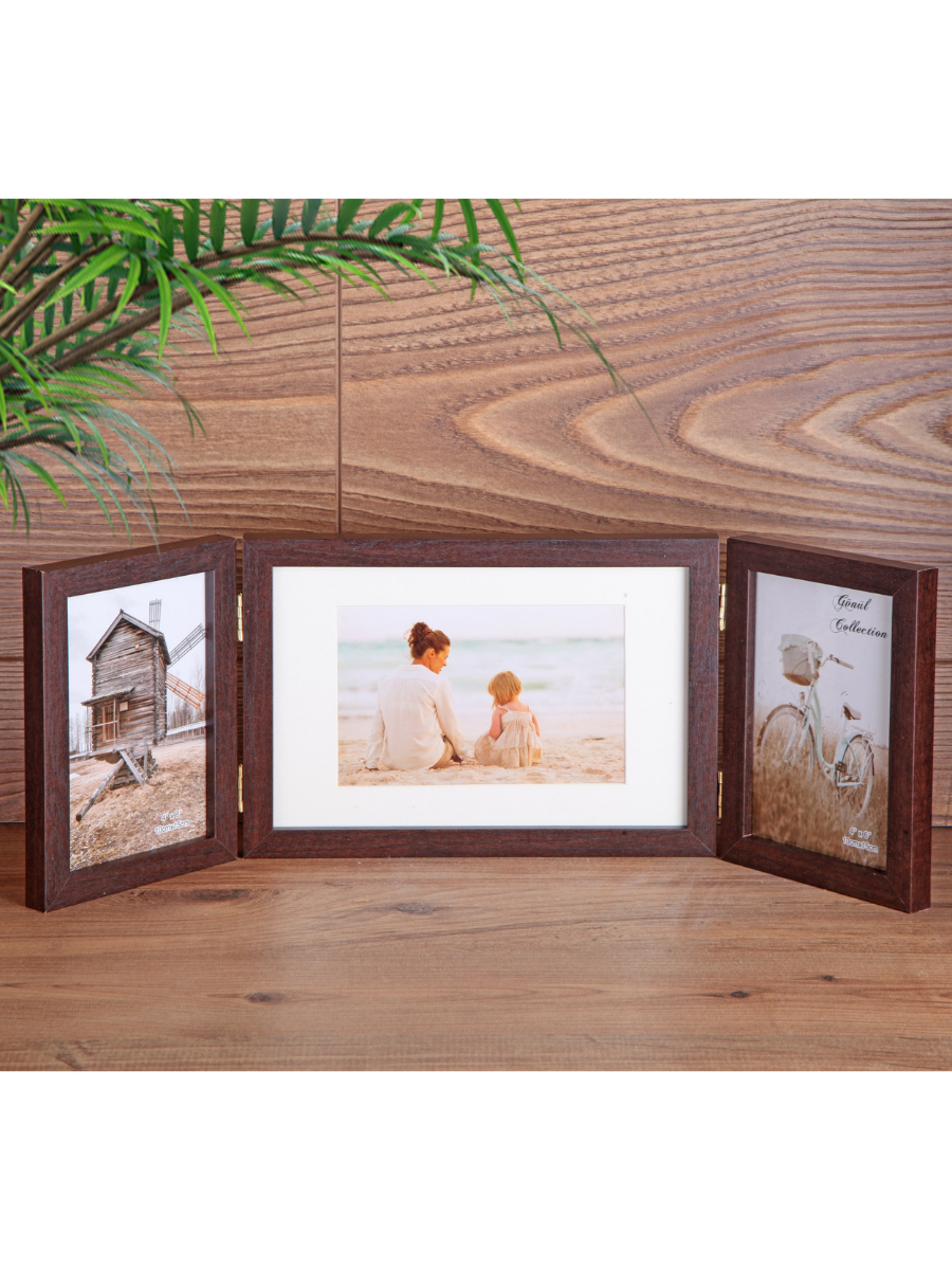 Ahşap Resim Çerçevesi Üçlü 10x15+10x20 CM G3596 resmi
