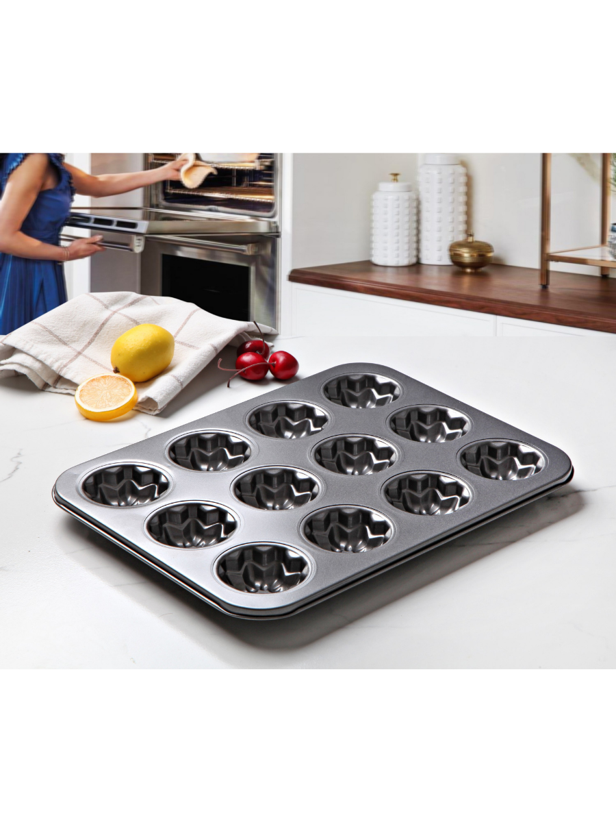Metal Onikili Muffin Kalıbı 35x26 G2373 resmi