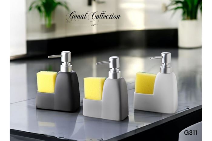 STONEWARE SÜNGERLİ SIVI SABUNLUK resmi