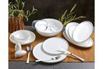 55 PARÇA SILVER BONE CHINA YEMEK TAKIMI resmi