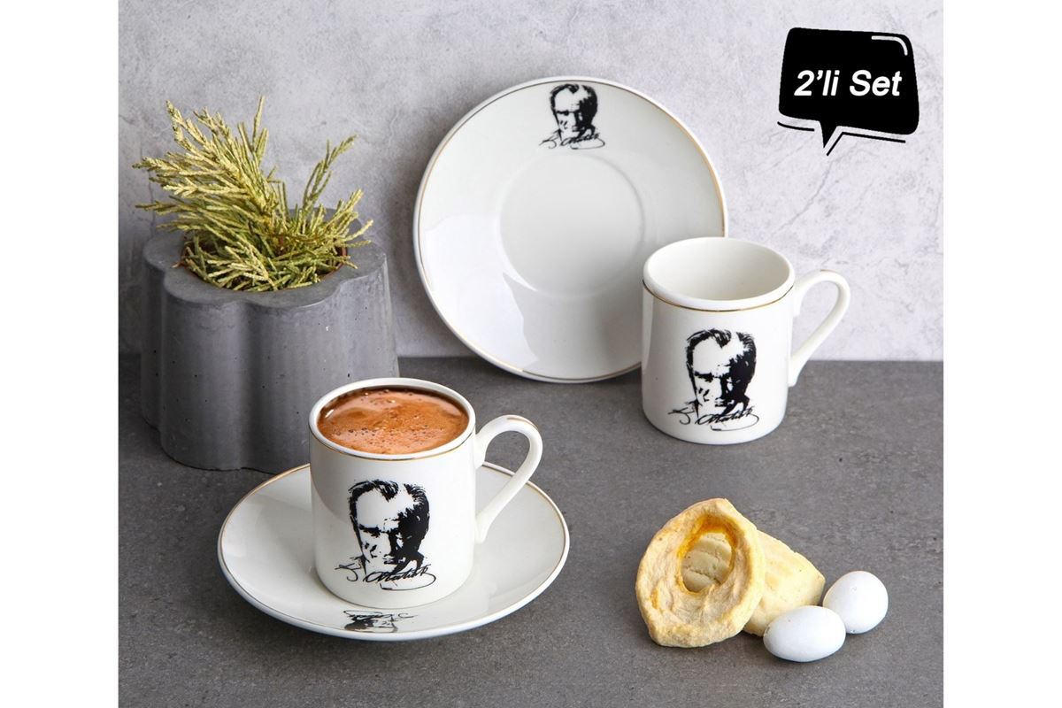 PORSELEN KAHVE 2 Lİ resmi