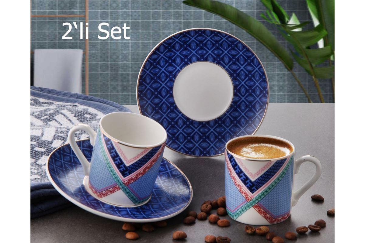 PORSELEN KAHVE TAKIMI 2 Lİ resmi