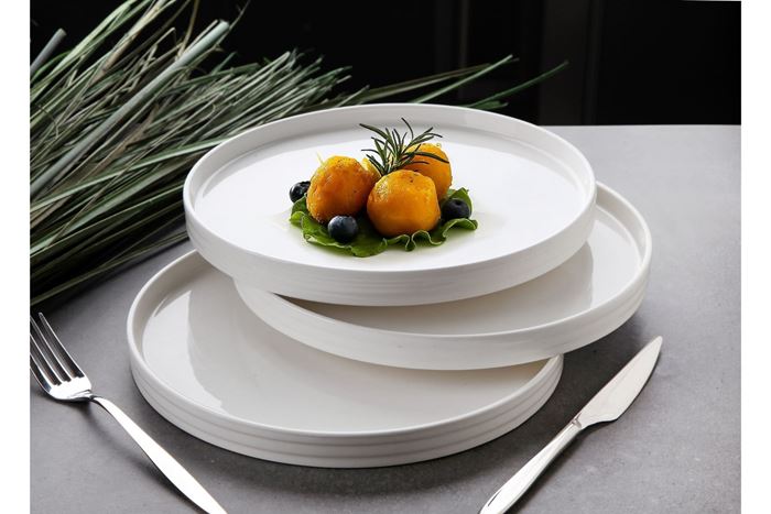 PORSELEN YUVARLAK TABAK 25X2,1 CM resmi