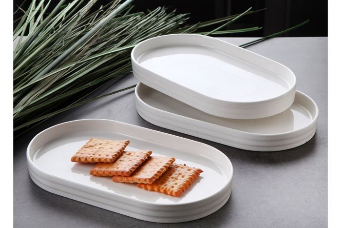 PORSELEN OVAL TABAK 26X15X2,4 CM resmi