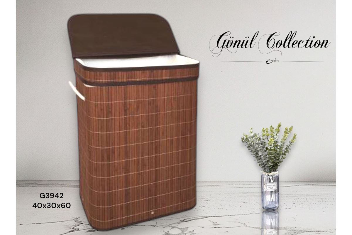 BAMBU ÇAMAŞIR SEPETİ 40X30X60 resmi