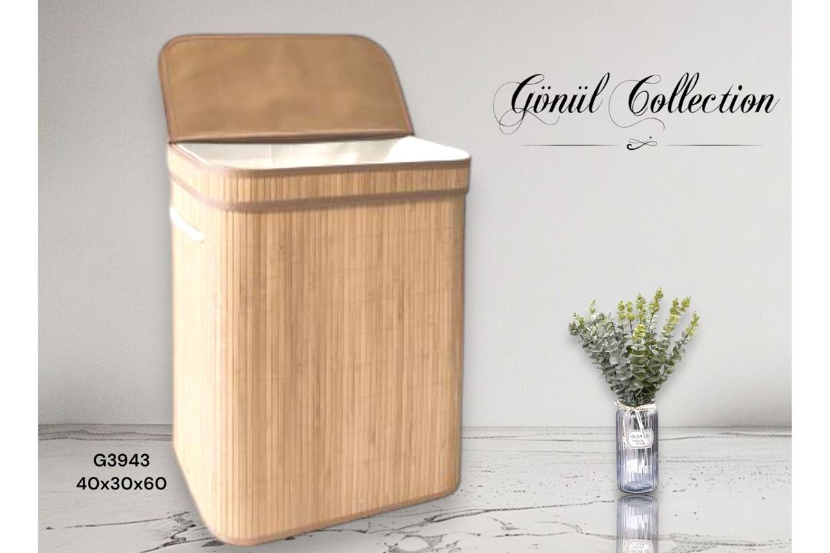 BAMBU ÇAMAŞIR SEPETİ 40X30X60 resmi