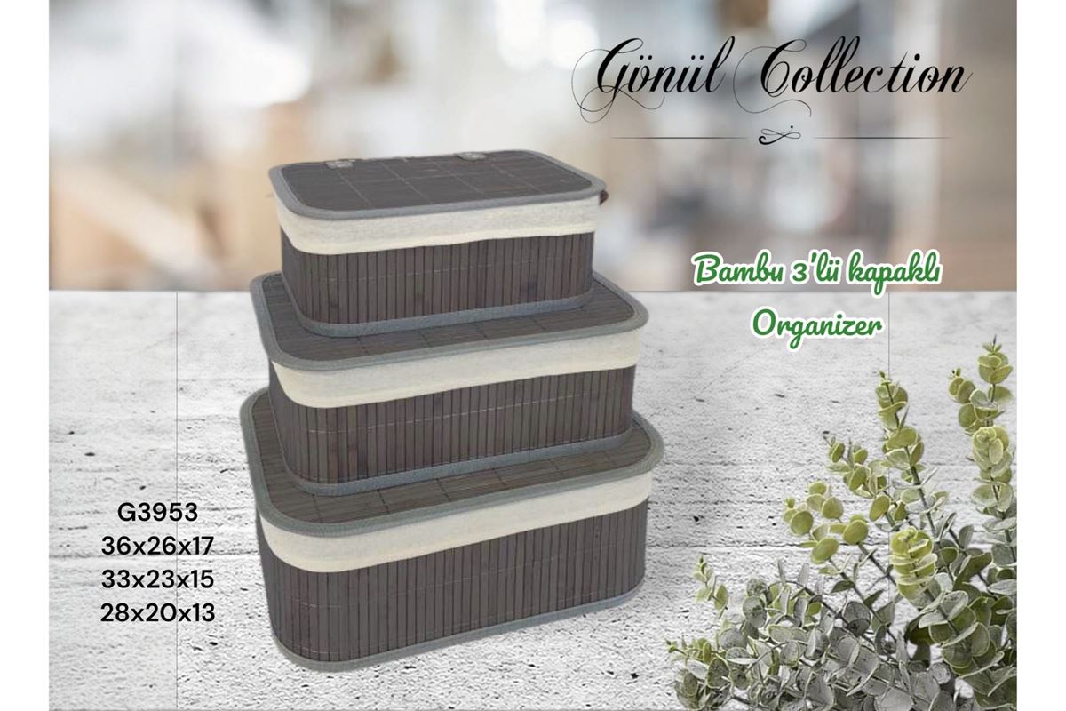 BAMBU 3LÜ KAPAKLI ORGANİZER resmi
