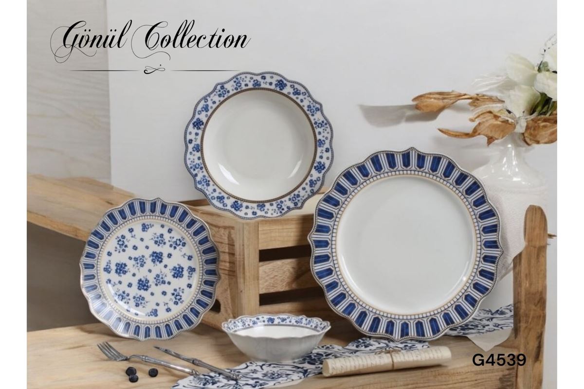 24 PARÇA STAR DESENLİ YEMEK TAKIMI resmi