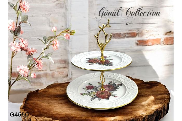 AMELIE SERAMİK KATLI KURABİYELİK resmi