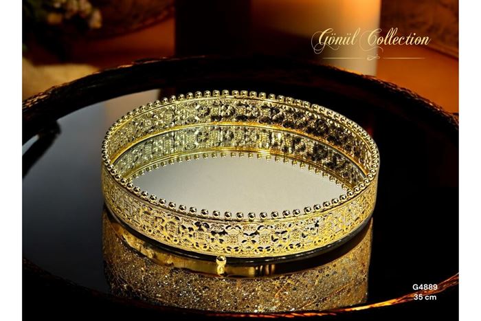 DEKORATİF AYNALI TEOSİ 35x35x6 resmi