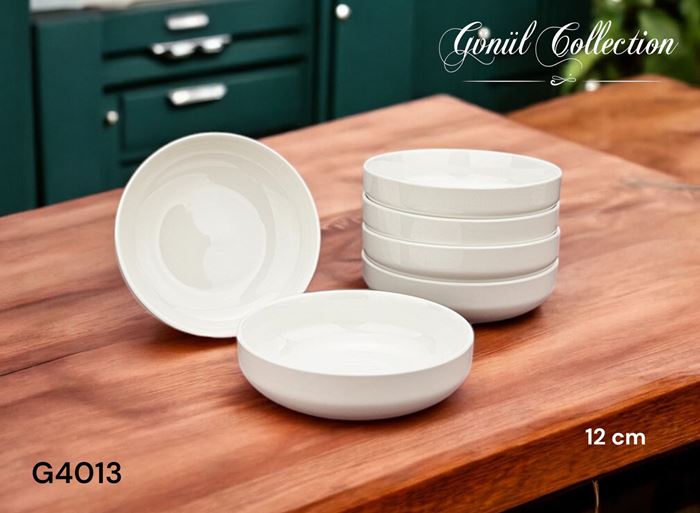 PORSELEN YUVARLAK TABAK 12X3.5 CM resmi