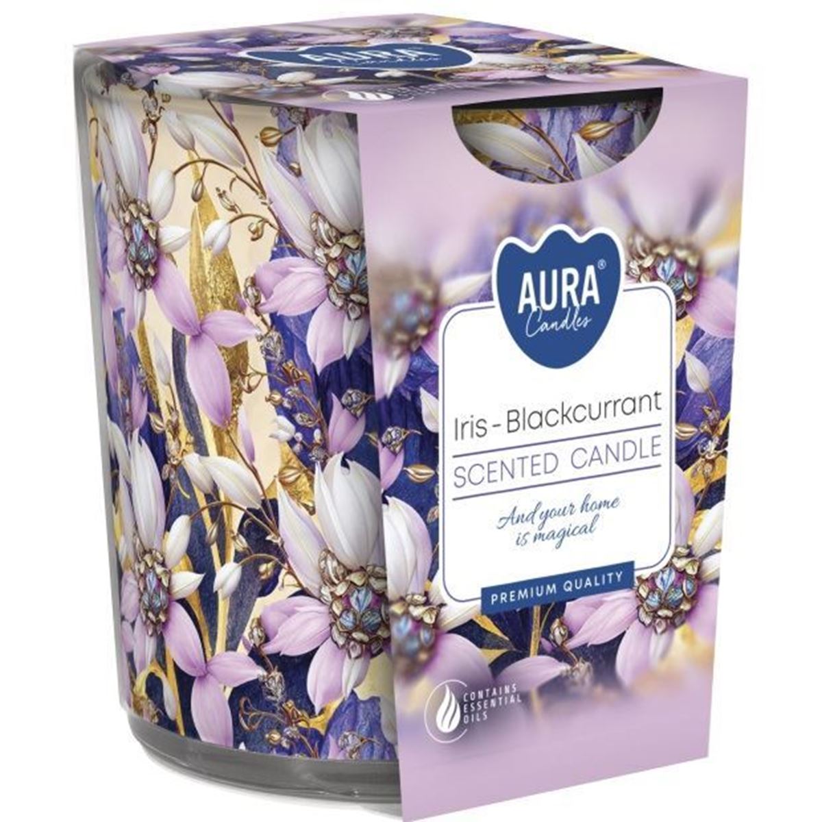 BARDAK MUM TEKLİ KUTULU IRIS BLACKCURRANT K:6 resmi