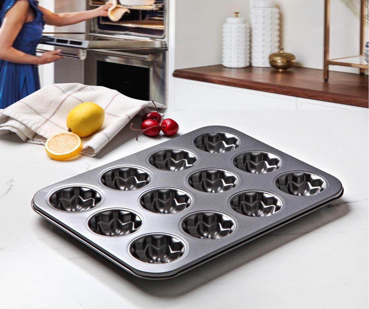 METAL 12Lİ MUFFİN KALIBI 35X26 resmi