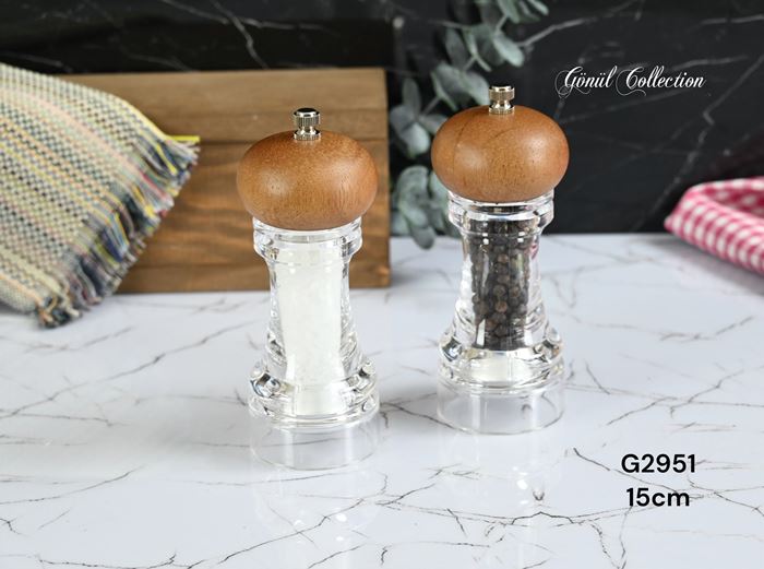 BAMBU KAPAKLI AKRİLİK EL DEĞİRMENİ resmi