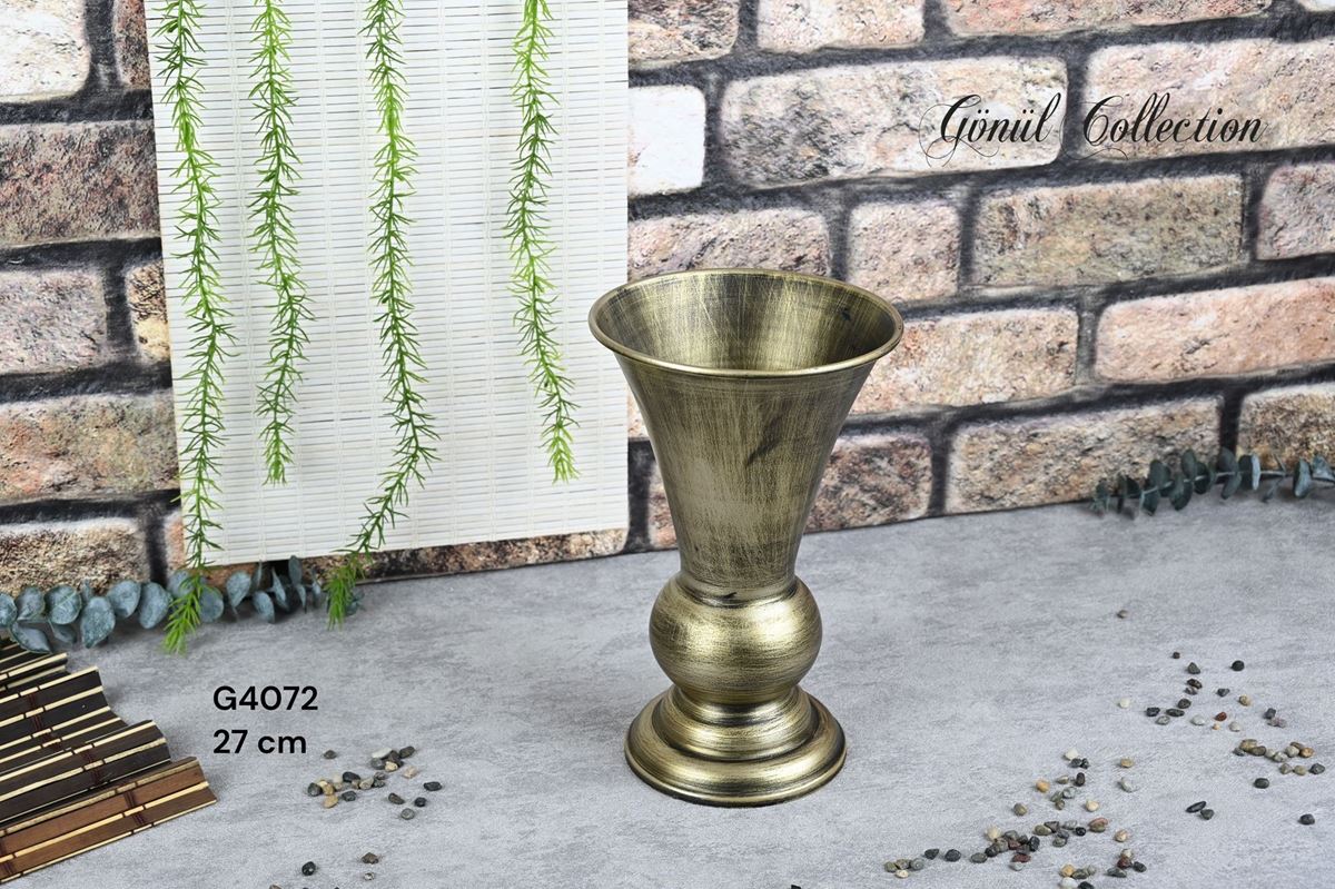 METAL VAZO 17.5X27.5CM SARI resmi