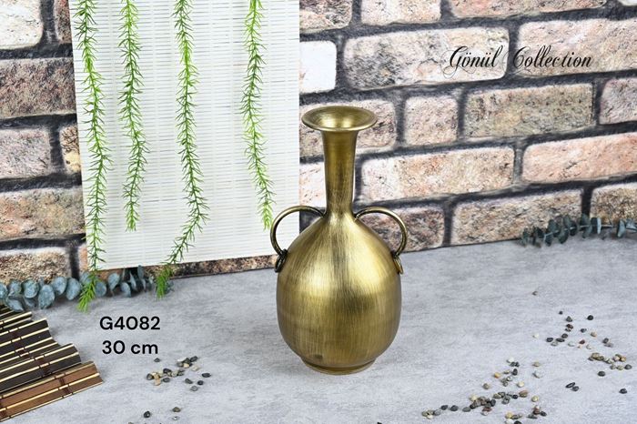 METAL VAZO 15X31CM SARI resmi