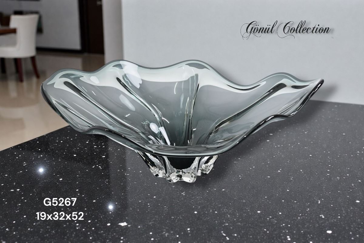 DEKORATİF CAM EŞYA 52X36X21CM resmi