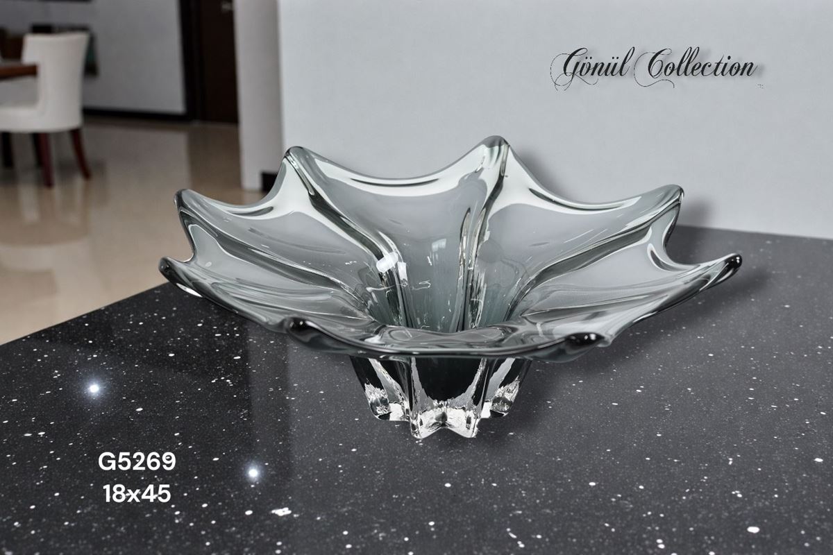 DEKORATİF CAM EŞYA 45X40X17CM resmi