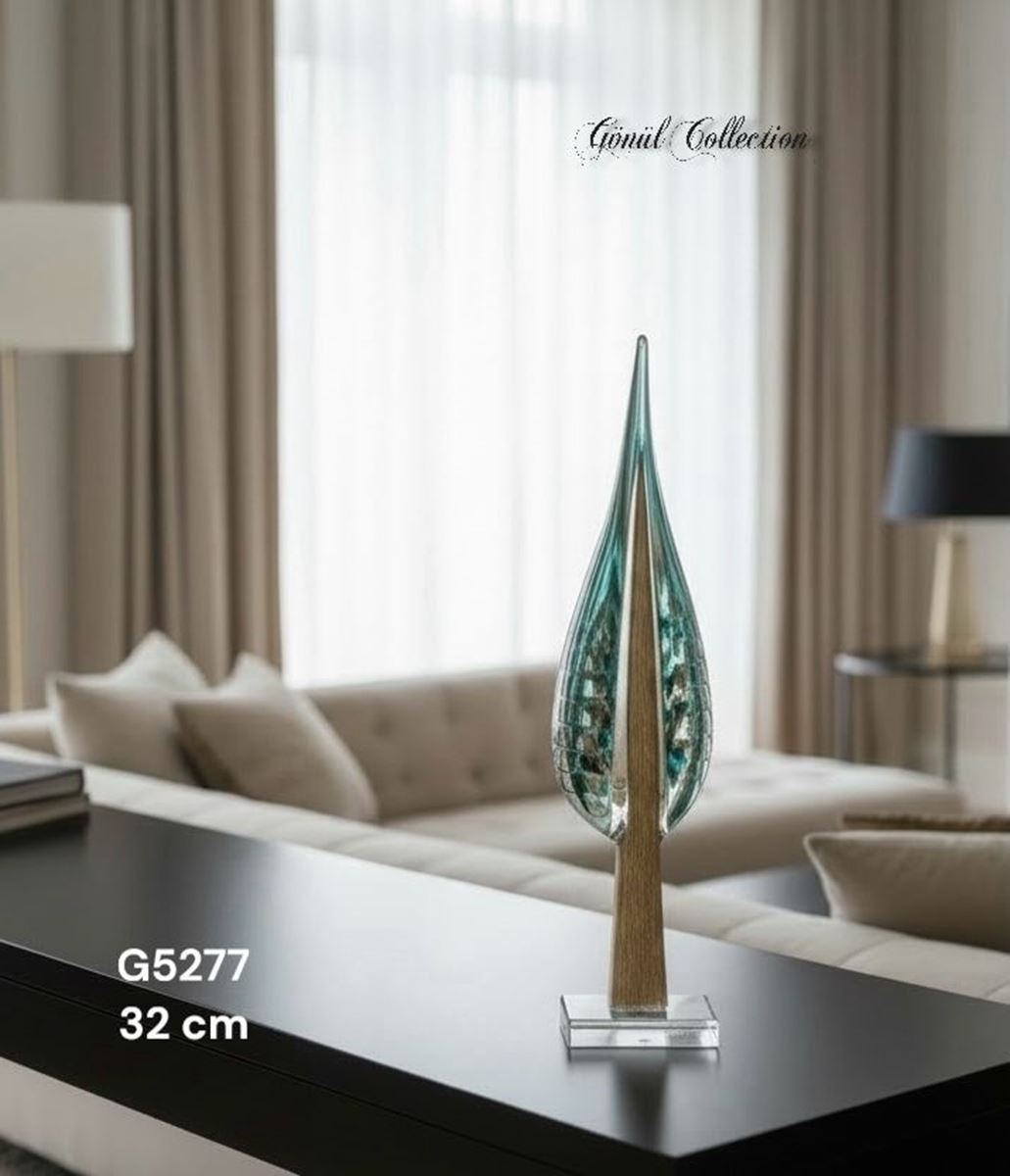 DEKORATİF CAM EŞYA 12X7X32CM resmi