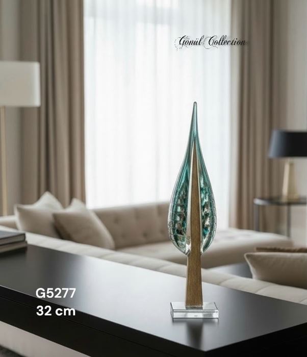 DEKORATİF CAM EŞYA 12X7X32CM resmi