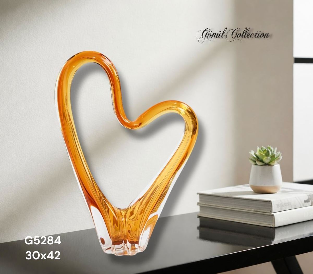 DEKORATİF CAM EŞYA 31X44CM resmi