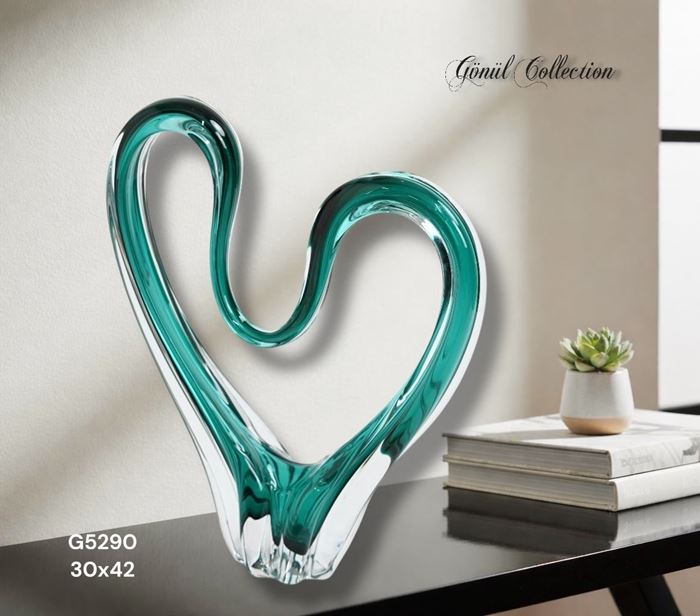 DEKORATİF CAM EŞYA 31X44CM resmi