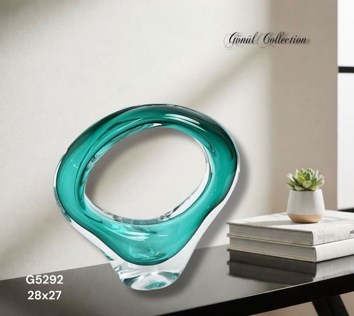 DEKORATİF CAM EŞYA 29X8X26CM resmi