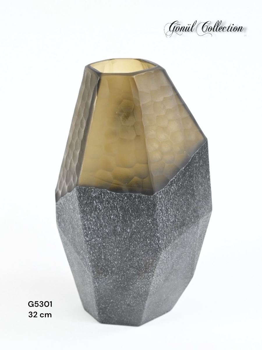 DEKORATİF CAM EŞYA 19X32CM resmi