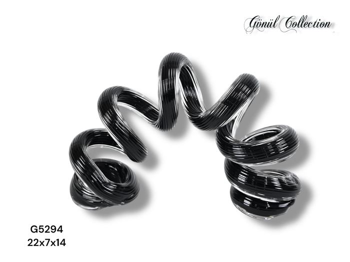 DEKORATİF CAM EŞYA 22X7X14CM resmi