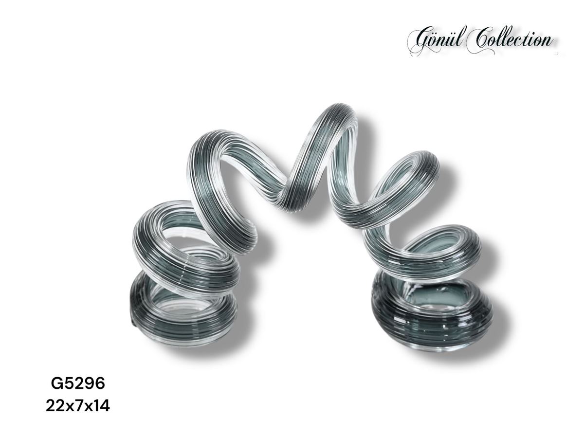 DEKORATİF CAM EŞYA 22X7X14CM resmi