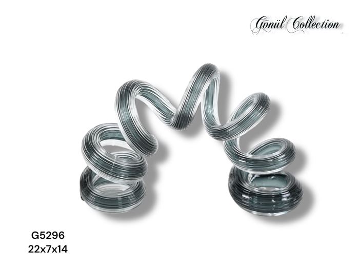 DEKORATİF CAM EŞYA 22X7X14CM resmi