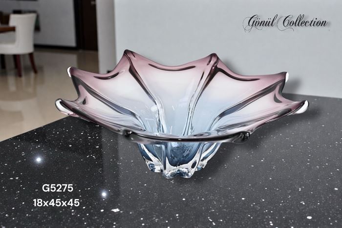 DEKORATİF CAM EŞYA 45X40X17 resmi