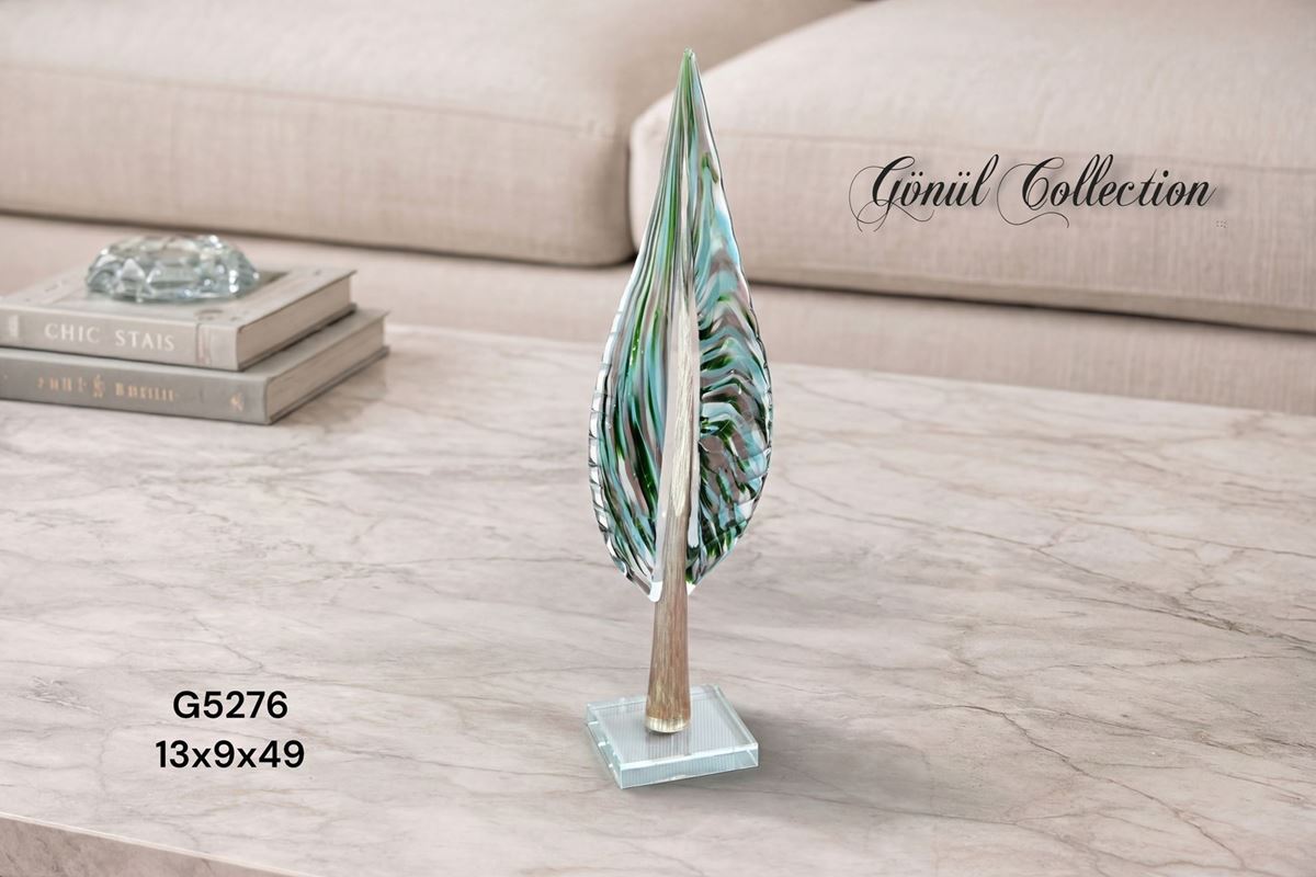 DEKORATİF CAM EŞYA 13X9X49CM resmi