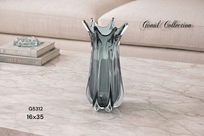 DEKORATİF CAM EŞYA 16X35 resmi