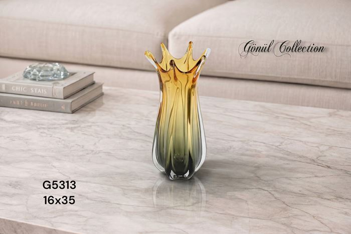 DEKORATİF CAM EŞYA 16X35 resmi