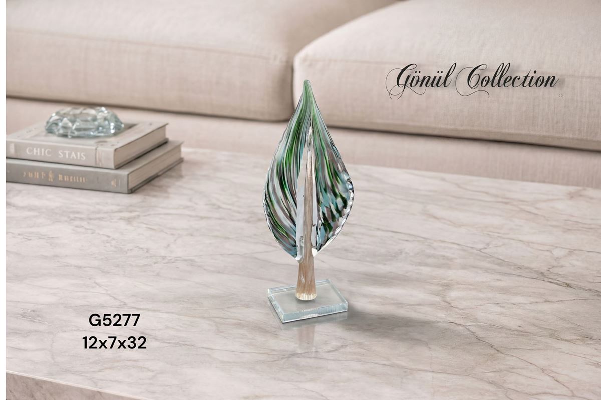 DEKORATİF CAM EŞYA 12X7X32CM resmi