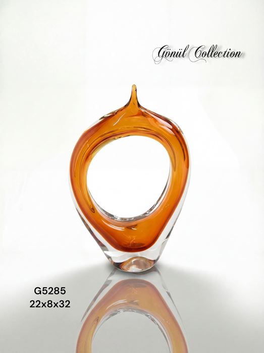 DEKORATİF CAM EŞYA 22X8X32 CM resmi