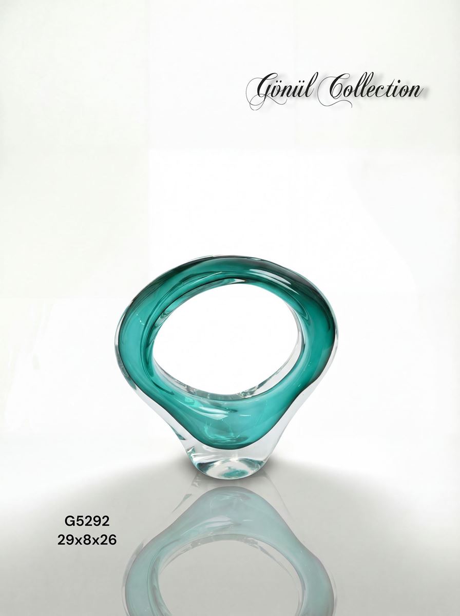 DEKORATİF CAM EŞYA 29X8X26CM resmi