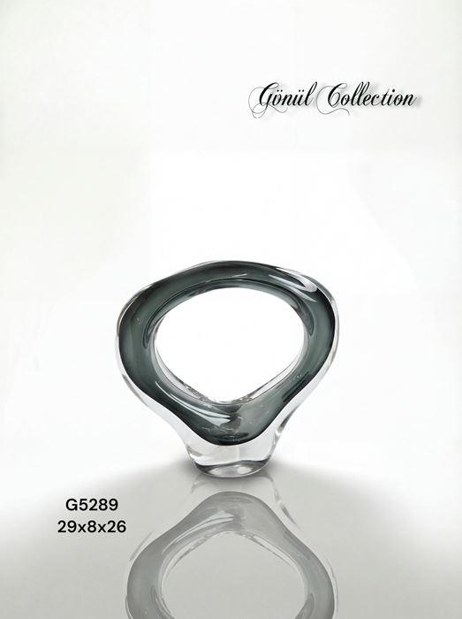 DEKORATİF CAM EŞYA 29X8X26CM resmi