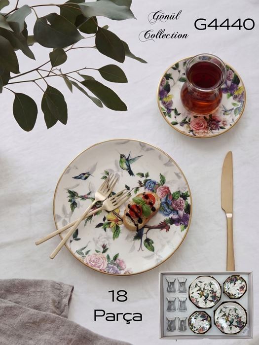 FLORE ÇAY & PASTA SETİ resmi