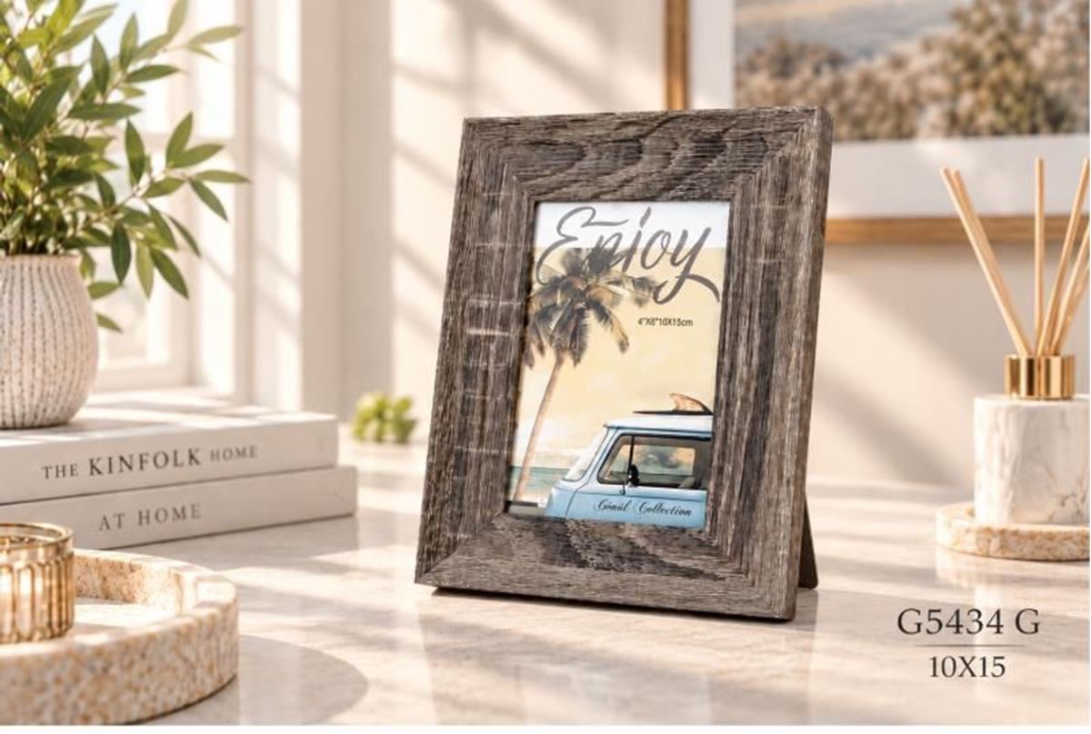 Ahşap Resim Çerçevesi Grı 10x15cm K:72 resmi