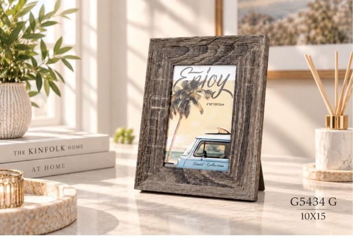 Ahşap Resim Çerçevesi Grı 10x15cm K:72 resmi