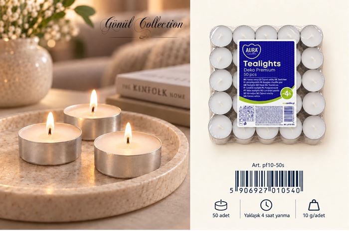 50Lİ TEALIGHT MUM  K:20 resmi