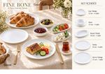 21 PRÇ GOLD BONE CHINA KAHVALTI TAKIMI resmi